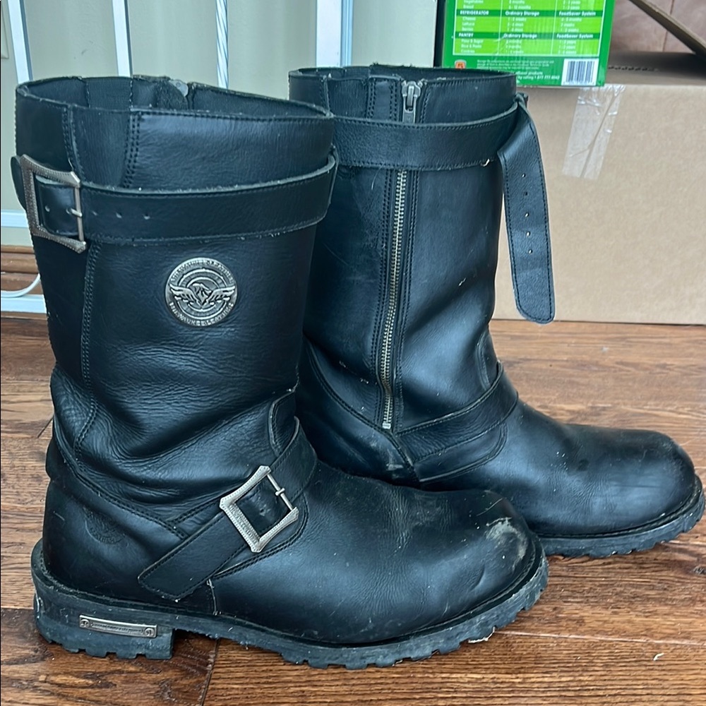 Men's Black Leather Boots